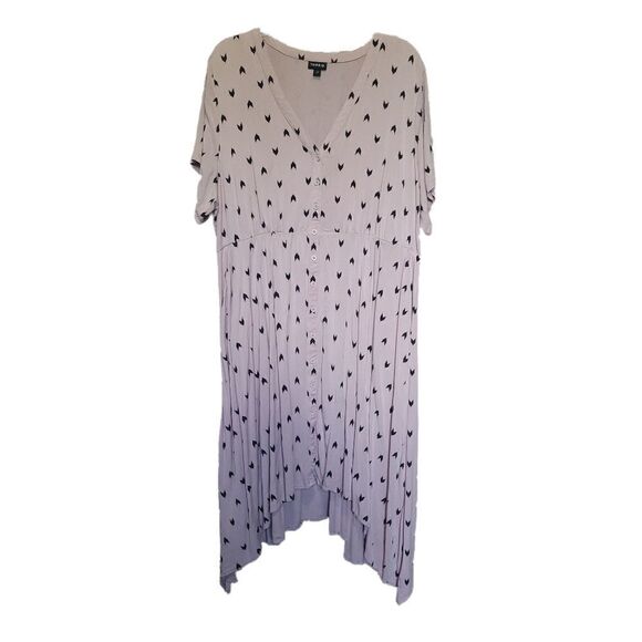 Torrid Blush High-Low Button Down Dress - Picture 1 of 5